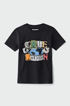 BOYS GLOBAL LOGO PATCH TEE