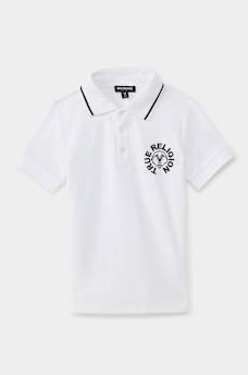 BOYS CIRCULAR BUDDHA FACE POLO SHIRT, image 1