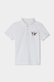 POLO &Agrave; &Eacute;CUSSONS EN TOILE POUR GAR&Ccedil;ONS