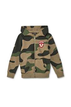 BOYS PATCH ZIP HOODIE