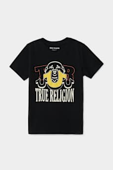 BOYS HORSESHOE LOGO CREWNECK TEE