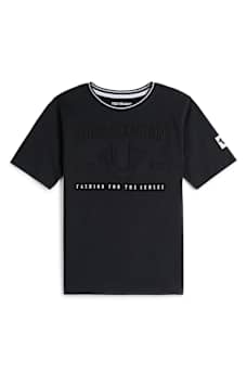 BOYS EMBOSSED LOGO TEE
