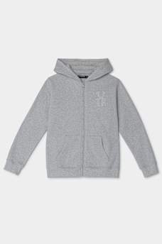 BOYS HORSESHOE APPLIQU&Eacute; ZIP HOODIE
