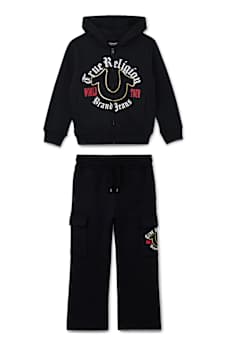 BOYS 2-PIECE CONTRAST CARGO SET