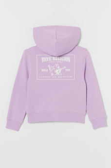 GIRLS STITCH LOGO ZIP HOODIE, image 1