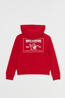 GIRLS STITCH LOGO ZIP HOODIE, image 1