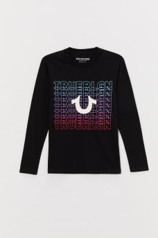 GIRLS LONG SLEEVE LOGO TEE