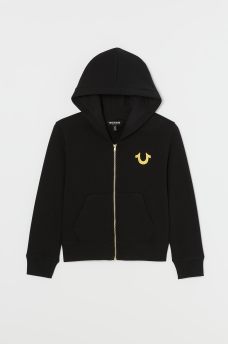 GIRLS LOGO ZIP HOODIE, image 2