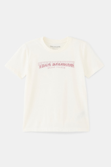  GIRLS METALLIC ARCH LOGO TEE