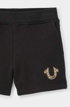GIRLS CRYSTAL LOGO SWEAT SHORT, image 3