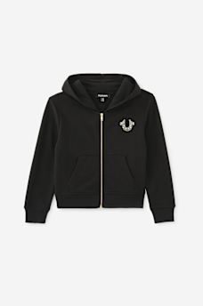 GIRLS SPARKLE HORSESHOE ZIP HOODIE