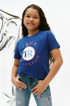 GIRLS SEQUIN TR TEE
