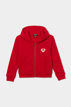 GIRLS GLITTER LOGO ZIP HOODIE, image 3