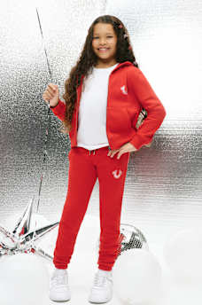 GIRLS GLITTER HORSESHOE JOGGER, image 1