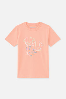 GIRLS COLORFUL HORSESHOE LOGO TEE