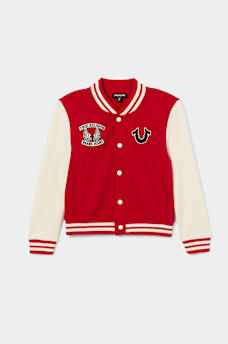 GIRLS LOGO VARSITY JACKET