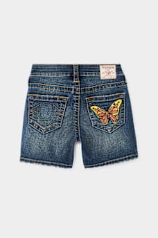 GIRLS JAYDE EMBROIDERED BUTTERFLY SHORT, image 2
