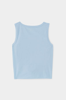 GIRLS IRIDESCENT WINGED LOGO TIE TANK TOP, image 2