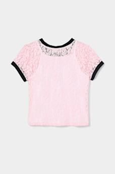 GIRLS LACE CAMI LOGO TEE, image 3