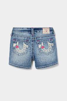 GIRLS JAYDE ‘I LOVE TRUE RELIGION’ SHORT, image 2
