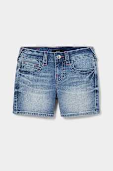GIRLS JAYDE ‘I LOVE TRUE RELIGION’ SHORT, image 3