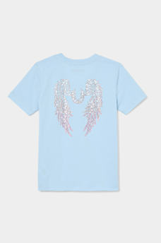 GIRLS CRYSTAL ANGEL WINGS TEE, image 1