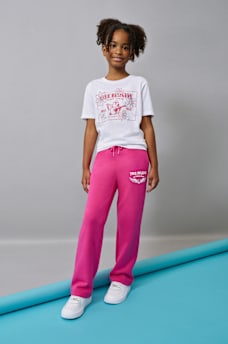 GIRLS CRYSTAL WINGED LOGO SWEAT PANT, image 1