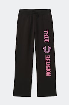 GIRLS CRYSTAL LOGO WIDE LEG PANT, image 1