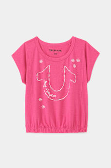 GIRLS CRYSTAL LOGO DOLMAN TEE, image 1