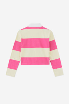 GIRLS LOGO RUGBY LONG SLEEVED TOP, image 3