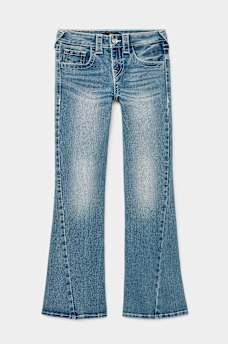 GIRLS JOEY CRYSTAL HORSESHOE FLARE JEAN