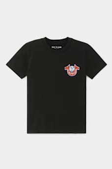 T-SHIRT R&Eacute;TRO &Agrave; LOGO EN CRISTAUX POUR FILLES