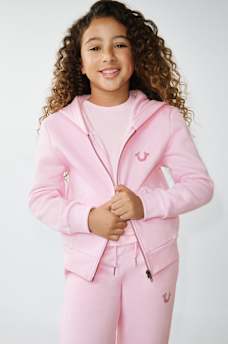 GIRLS CRYSTAL WORLD TOUR LOGO ZIP HOODIE, image 2