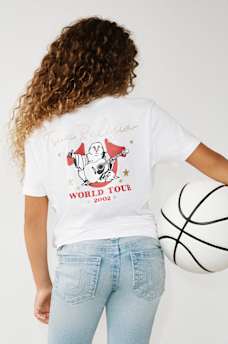 GIRLS LOGO GLITTER TEE, image 1