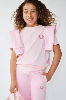 GIRLS LOGO GLITTER TEE, image 2