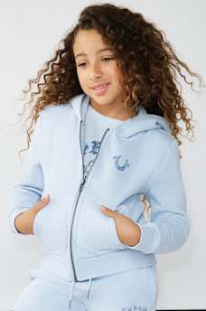 GIRLS CRYSTAL WORLD TOUR LOGO ZIP HOODIE, image 2