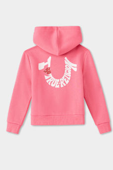 GIRLS LOVE LOGO ZIP HOODIE
