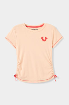 GIRLS LOGO SIDE-TIE STAR TEE, image 2