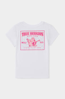 GIRLS CRYSTAL WORLD TOUR LOGO TEE, image 1