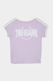 GIRLS ARCHED LOGO HORSESHOE TEE, image 1
