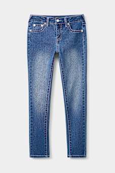 GIRLS WARPED LOGO JEAN