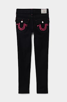 GIRLS WARPED LOGO JEAN