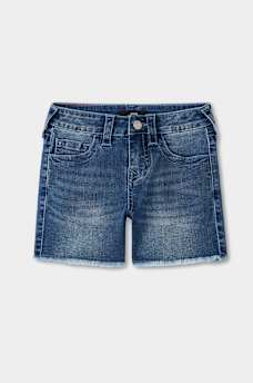 SHORTS CON DOBLADILLO DESHILACHADO DE CRISTAL DE JAYDE PARA NI&Ntilde;A, image 2