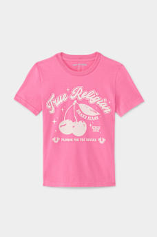 GIRLS CHERRY GLITTER TEE, image 1