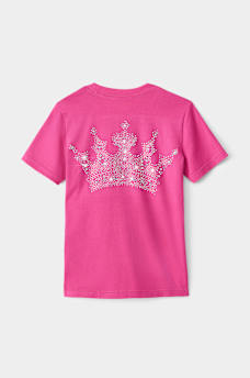 GIRLS CROWN HORSESHOE TEE