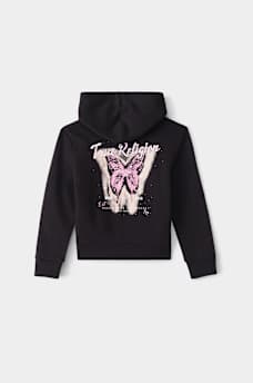 GIRLS BUTTERFLY HORSESHOE ZIP HOODIE
