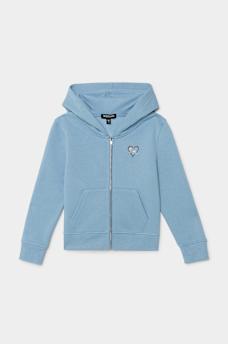 GIRLS HEART ZIP HOODIE