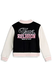 GIRLS FLEECE VARSITY JACKET