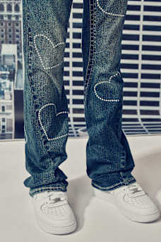 GIRLS JOEY HEARTS FLARE JEAN