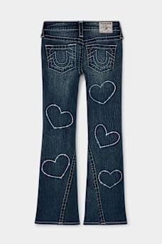 GIRLS JOEY HEARTS FLARE JEAN